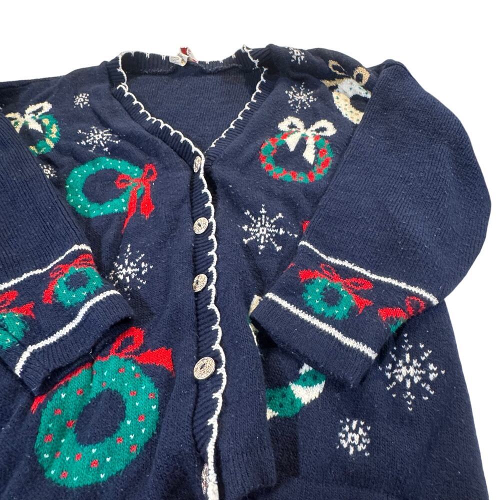 Nutcracker Knitted Button Down Women's Large Wrea… - image 8